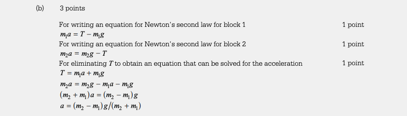 part (b) of 2015 Free Response Question 1