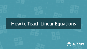 Title card that reads "How to Teach Linear Equations"