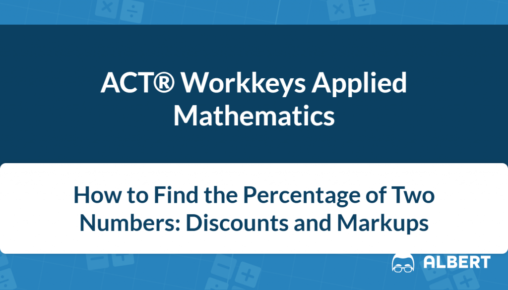 how to find the percentage of two numbers