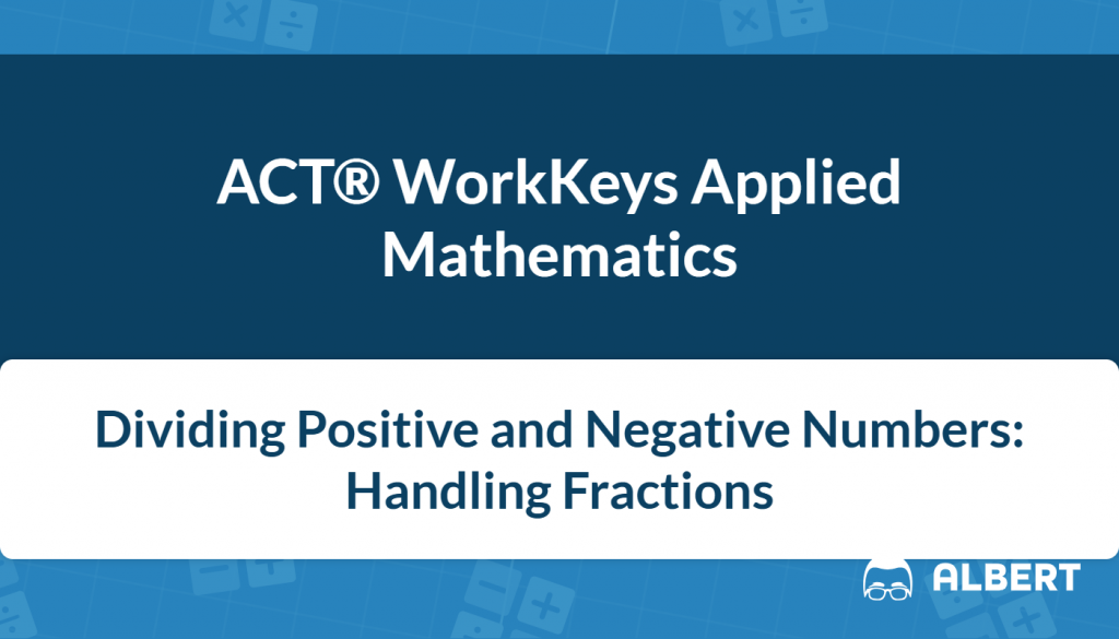 dividing positive and negative numbers